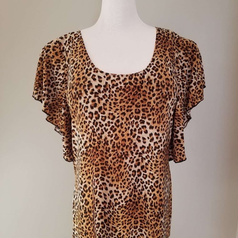 Star Vixen Leopard Print Blouse - XLarge